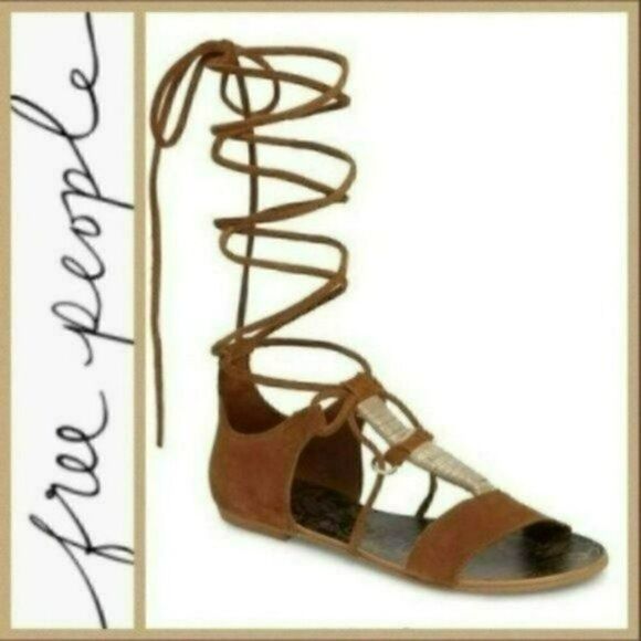 NIB MSRP $78 Free People Fiji Wraparound Sandal Women's Size 38 - Picture 10 of 10